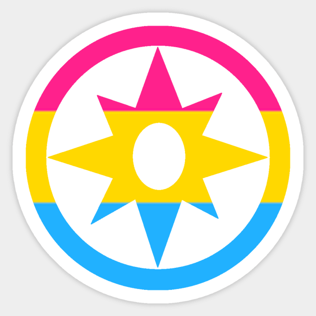 Star Sapphire Pansexual Flag Sticker by ForrestFire